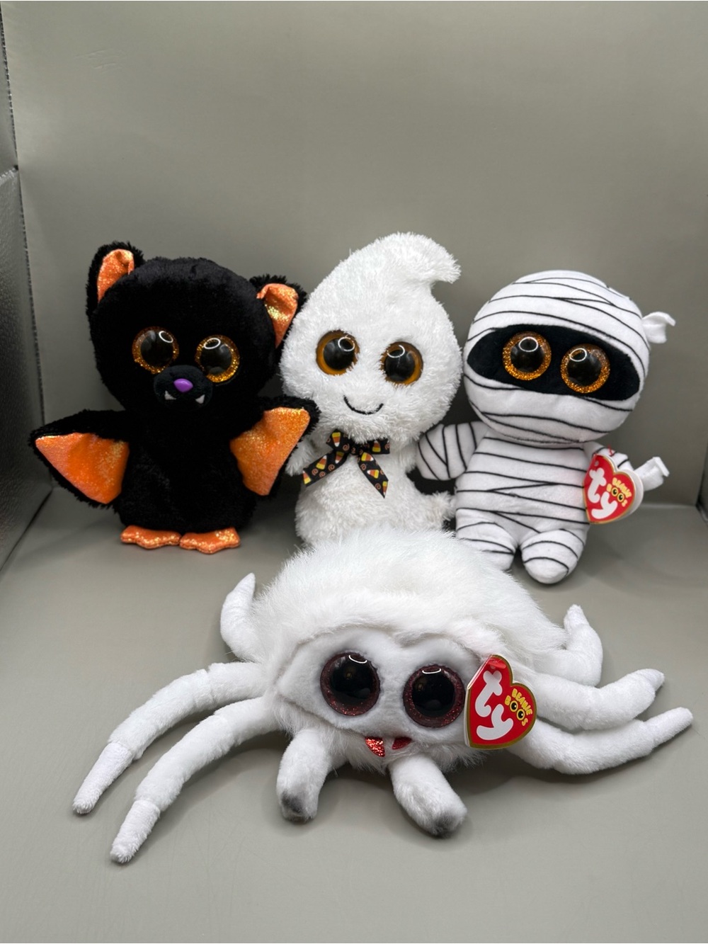 Ty Beanie Boos Halloween Plush Phantom Spinderella Mummy Echo Stuffed Animals